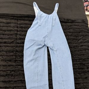Women's Light Blue Denim Overalls
